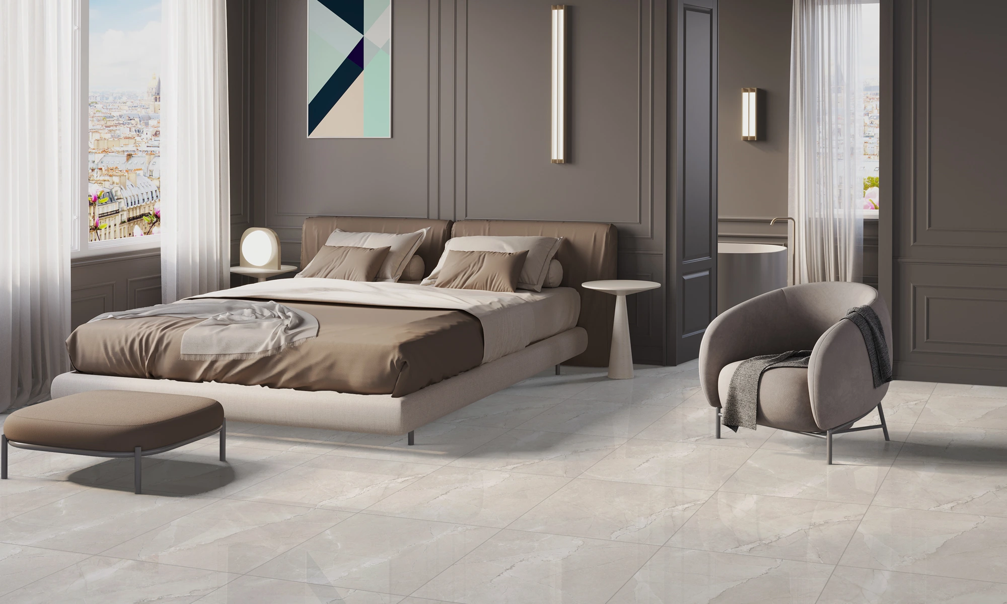 porcelain tiles grey