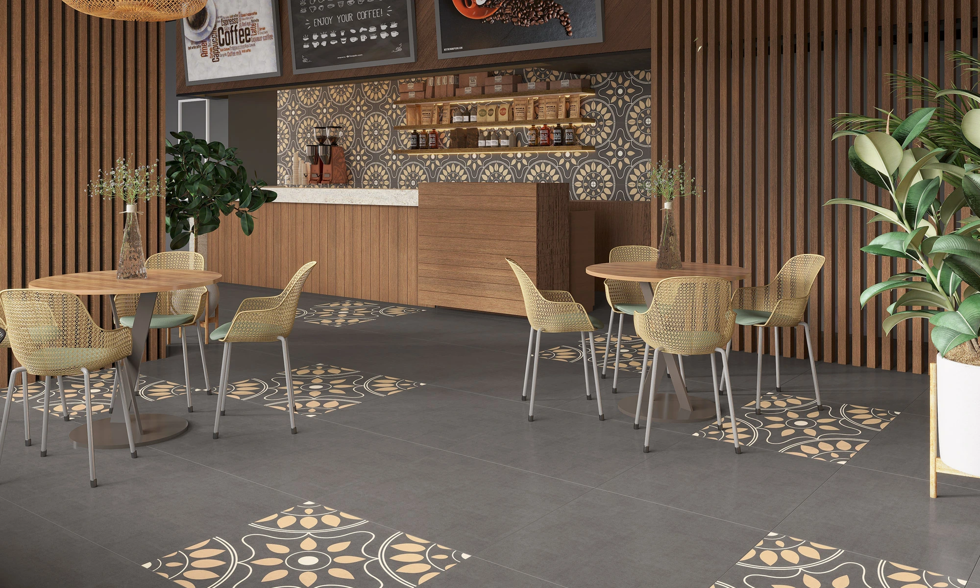 porcelain tiles grey